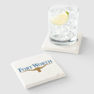 Posavasos De Piedra Bandera de Fort Worth (Texas)