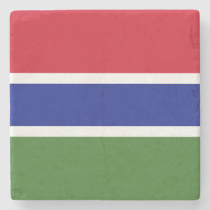 Posavasos De Piedra Bandera de Gambia
