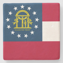 Posavasos De Piedra Bandera de Georgia (estado de EE. UU.)