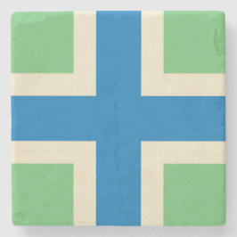 Posavasos De Piedra Bandera de Gloucestershire (condado del Reino Unid