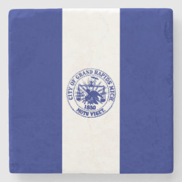 Posavasos De Piedra Bandera de Grand Rapids (Michigan City)