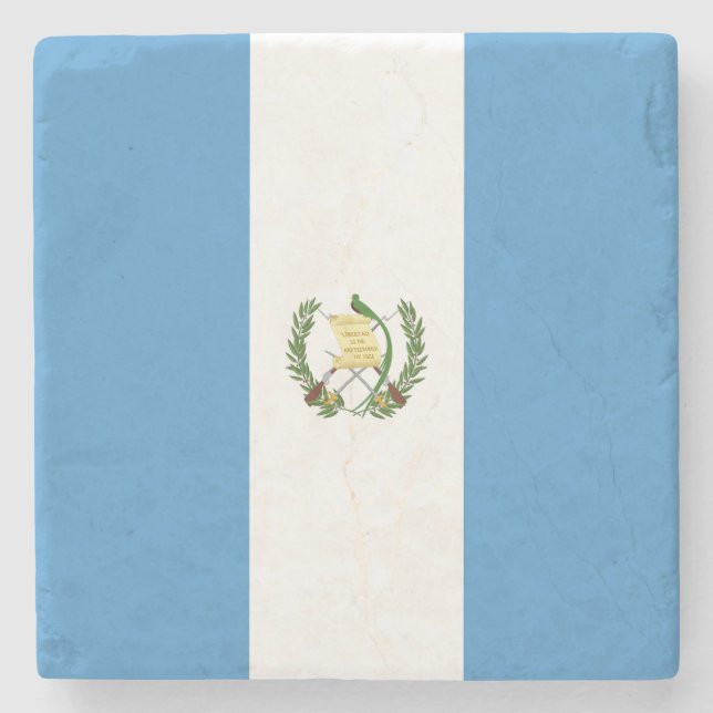 Posavasos De Piedra Bandera de Guatemala (Anverso)