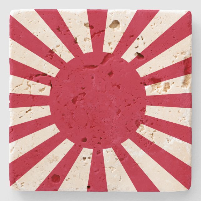 Posavasos De Piedra Bandera de guerra imperial de Japón (Anverso)