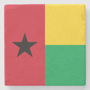 Posavasos De Piedra Bandera de Guinea Bissau