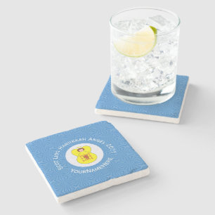 Posavasos De Piedra Bandera de Hanukkah del Ángel Rampante del León Es