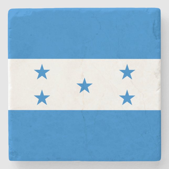 Posavasos De Piedra Bandera de Honduras (Anverso)
