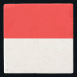 Posavasos De Piedra Bandera de Indonesia<br><div class="desc">Bandera patriótica de Indonesia.</div>