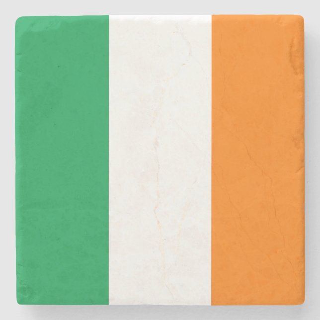 Posavasos De Piedra Bandera de Irlanda (Anverso)