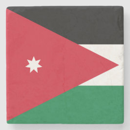 Posavasos De Piedra Bandera de Jordania