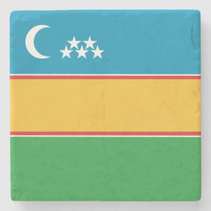 Posavasos De Piedra Bandera de Karakalpakistán