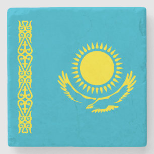 Posavasos De Piedra Bandera de Kazajistán