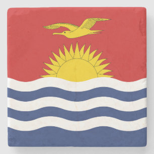 Posavasos De Piedra Bandera de Kiribati