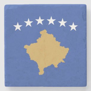 Posavasos De Piedra Bandera de Kosovo