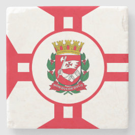 Posavasos De Piedra Bandera de la ciudad de São Paulo
