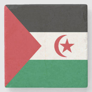Posavasos De Piedra Bandera de la República Árabe Saharaui Democrática