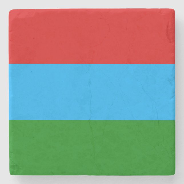 Posavasos De Piedra Bandera de la República de Karelia (Anverso)
