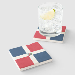Posavasos De Piedra Bandera de la República Dominicana