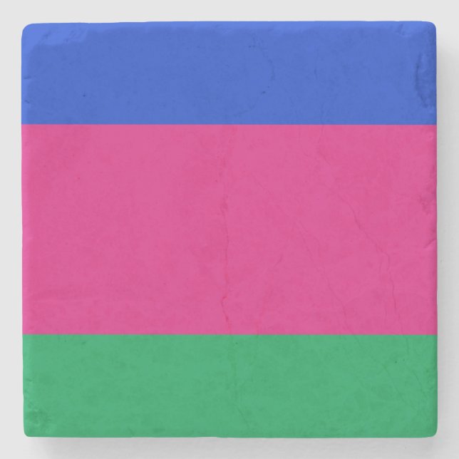 Posavasos De Piedra Bandera de la República Popular de Kuban (Anverso)