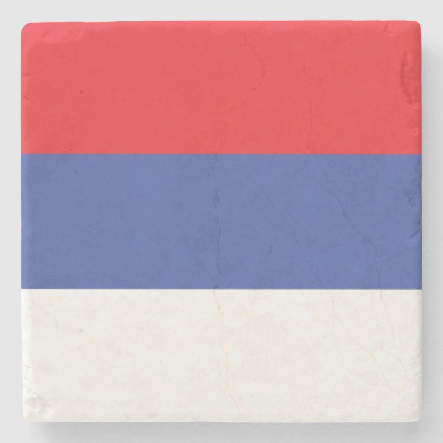 Posavasos De Piedra Bandera de la República Srpska (Anverso)