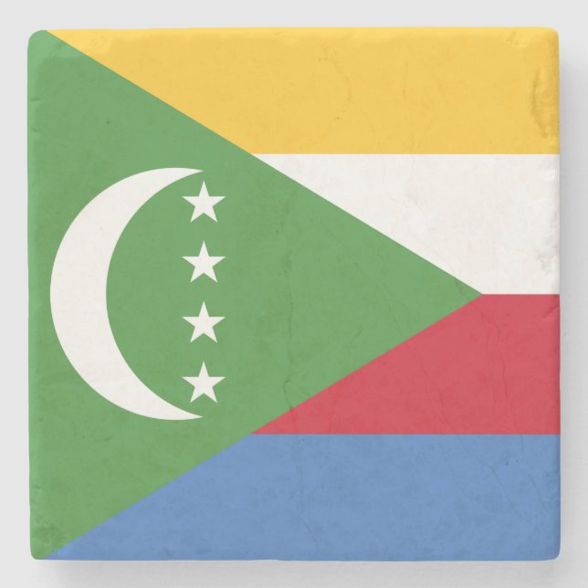 Posavasos De Piedra Bandera de la Unión Africana (África) (Panafrica) (Anverso)