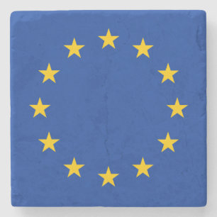 Posavasos De Piedra Bandera de la Unión Europea