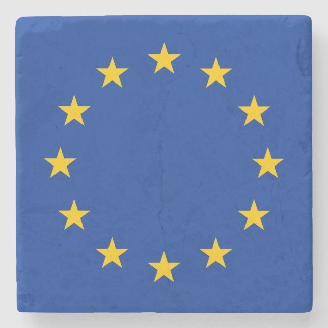 Posavasos De Piedra Bandera de la Unión Europea (Anverso)