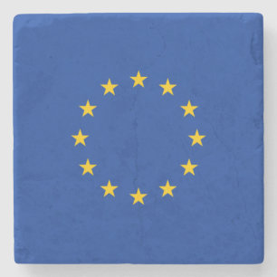Posavasos De Piedra Bandera de la Unión Europea (UE) (Europa)