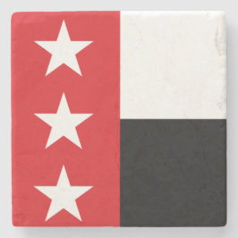 Posavasos De Piedra Bandera de Laredo (Texas)