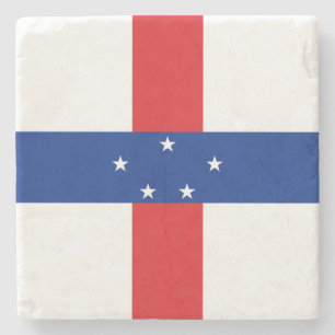 Posavasos De Piedra Bandera de las Antillas Neerlandesas