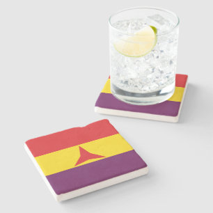 Posavasos De Piedra Bandera de las Brigadas Internacionales (Guerra Ci