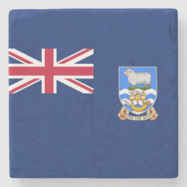 Posavasos De Piedra Bandera de las Islas Falkland (Territorio Británic