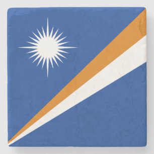 Posavasos De Piedra Bandera de las Islas Marshall