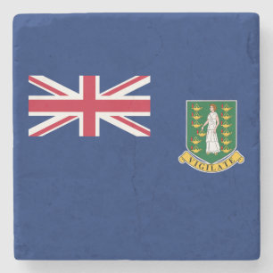 Posavasos De Piedra Bandera de las Islas Vírgenes Británicas