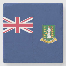 Posavasos De Piedra Bandera de las Islas Vírgenes Británicas