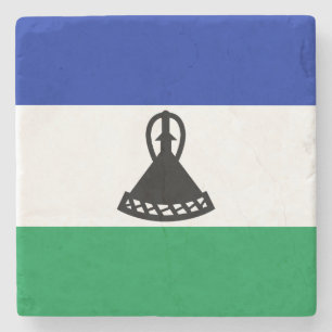 Posavasos De Piedra Bandera de Lesoto