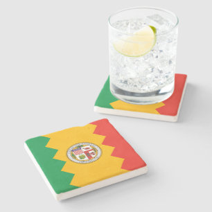 Posavasos De Piedra Bandera de Los Ángeles (California, Estados Unidos