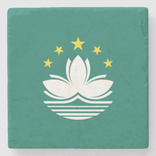 Posavasos De Piedra Bandera de Macao