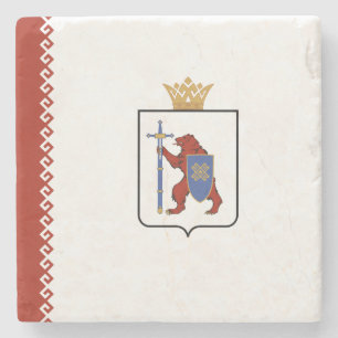 Posavasos De Piedra Bandera de Mari El