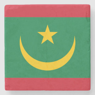 Posavasos De Piedra Bandera de Mauritania