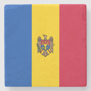 Posavasos De Piedra Bandera de Moldavia