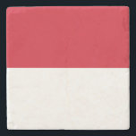 Posavasos De Piedra Bandera de Mónaco<br><div class="desc">Bandera patriótica de Mónaco.</div>