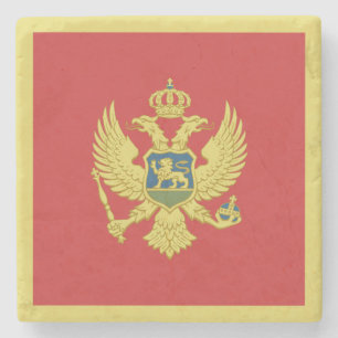 Posavasos De Piedra Bandera de Montenegro