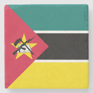 Posavasos De Piedra Bandera de Mozambique