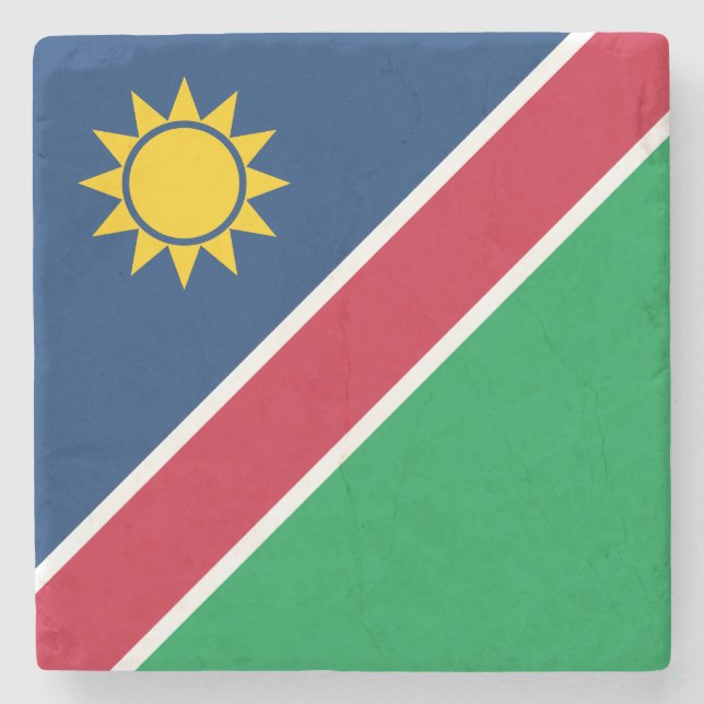 Posavasos De Piedra Bandera de Namibia (Anverso)