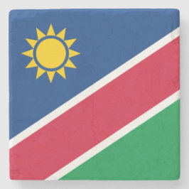 Posavasos De Piedra Bandera de Namibia (África meridional)