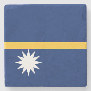 Posavasos De Piedra Bandera de Nauru