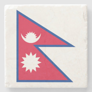 Posavasos De Piedra Bandera de Nepal