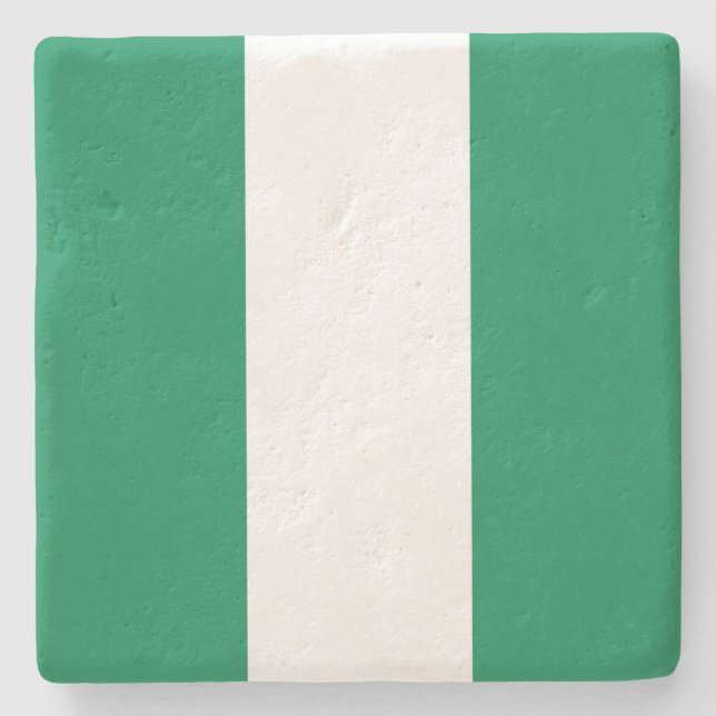 Posavasos De Piedra Bandera de Nigeria (Anverso)