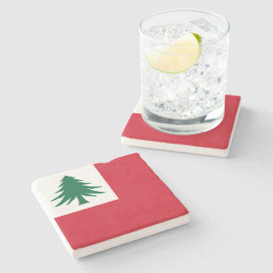 Posavasos De Piedra Bandera de Nueva Inglaterra