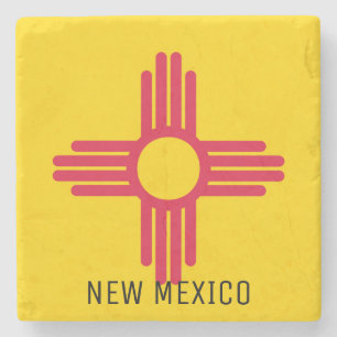 Posavasos De Piedra Bandera de Nuevo México